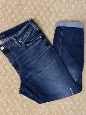 Silver Jeans Suki Skinny Dark Blue Slim Fit Women's Jeans Cropped